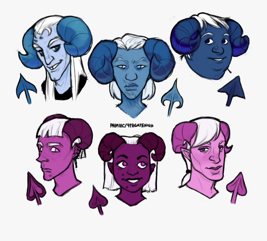 More Examples Of Demon Genotypes From By Webcomic @4thgatehigh - Cartoon, Transparent Clipart