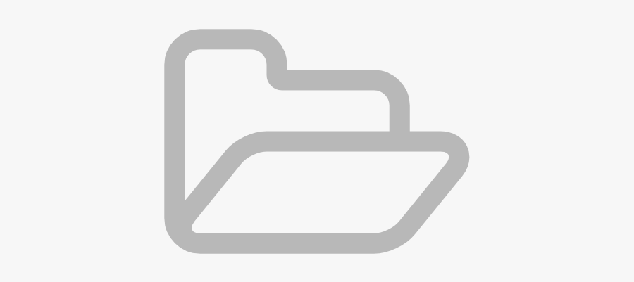 Font Awesome Folder Open, Transparent Clipart