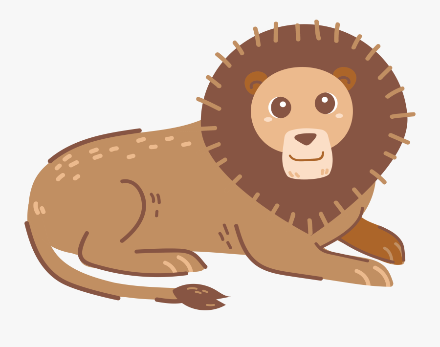 Clip Art Cartoon Dog Tummy Transprent - Lion, Transparent Clipart