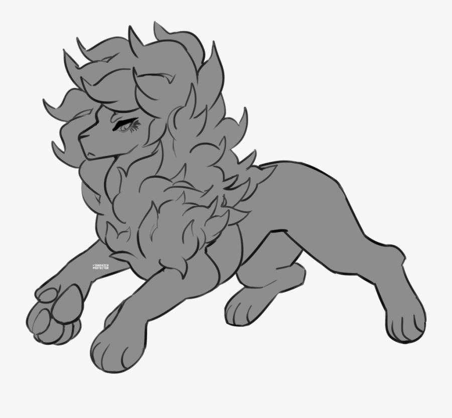 Cat, Lion, Dog, Dog Like Mammal, Black Png Image With - Cartoon, Transparent Clipart