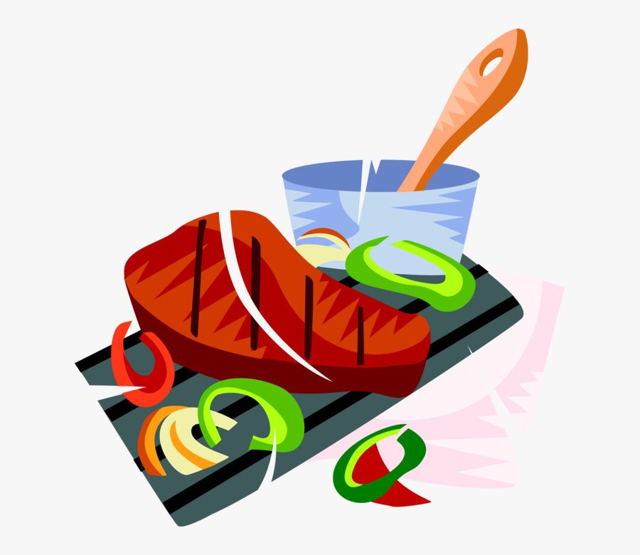 Transparent Bbq Party Clipart - Pepper Steak Clip Art, Transparent Clipart