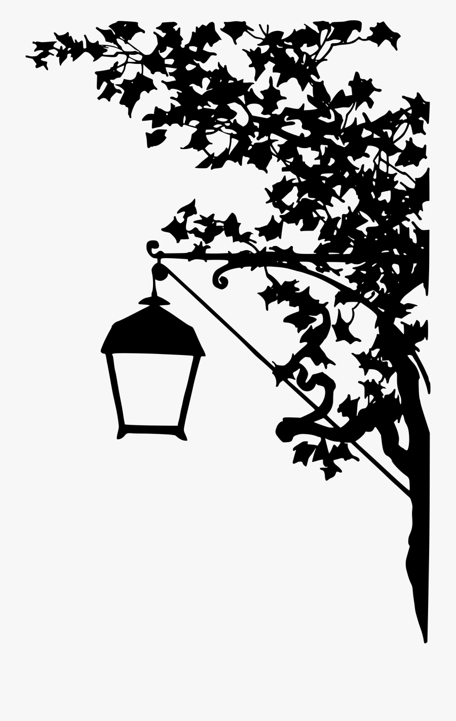 Lamp Clipart Vintage Lamp - Silhouette Of Street Light, Transparent Clipart