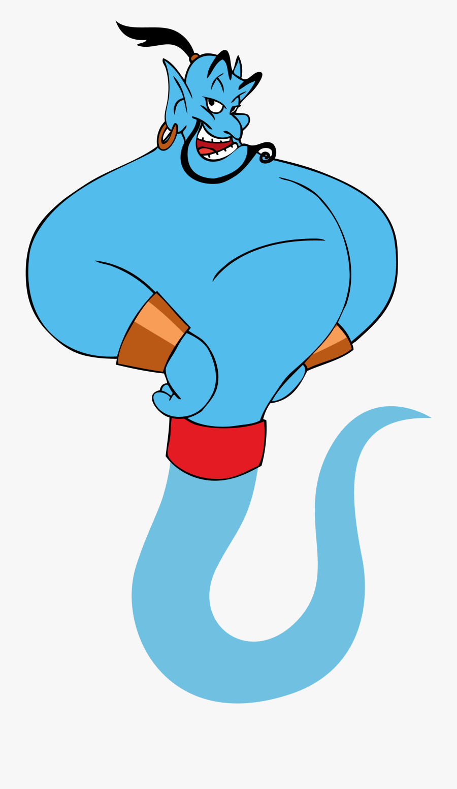 Best Aladdin Genie - Aladdin Genie Png, Transparent Clipart