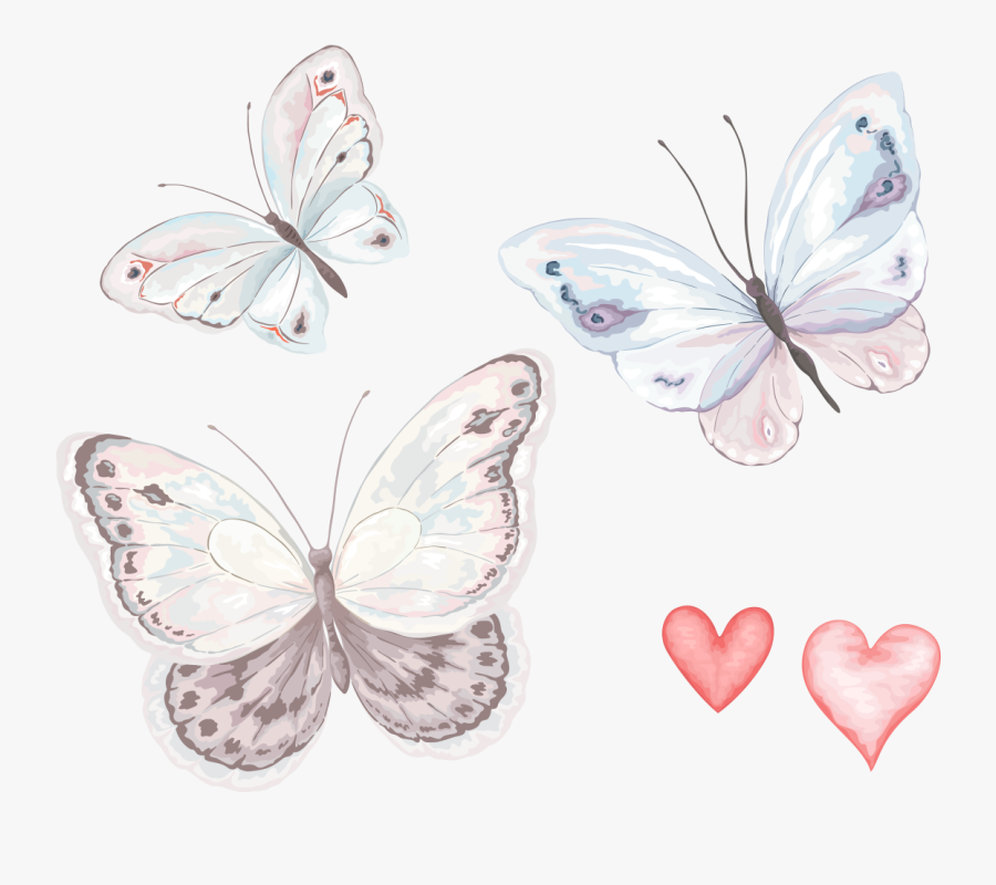 Watercolor Butterfly Fly Cartoon Hand-painted Download - Watercolor Painting, Transparent Clipart