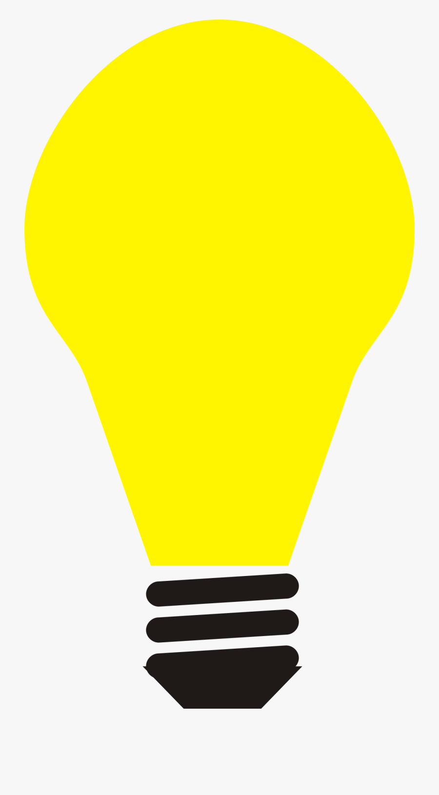 Incandescent Light Bulb Clip Art Christmas Computer - Yellow Light Bulb Clip Art, Transparent Clipart