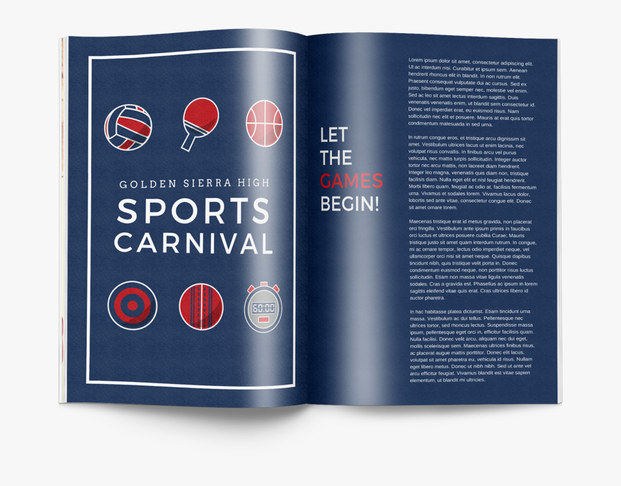 Clipart For Sports - Brochure, Transparent Clipart