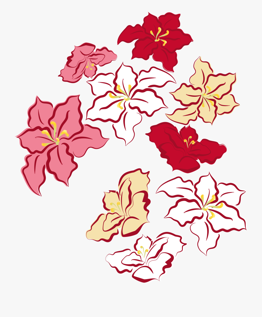 Poinsettia Clip Decorative- - Clipart Poinsettia Png Christmas Flower Transparent, Transparent Clipart