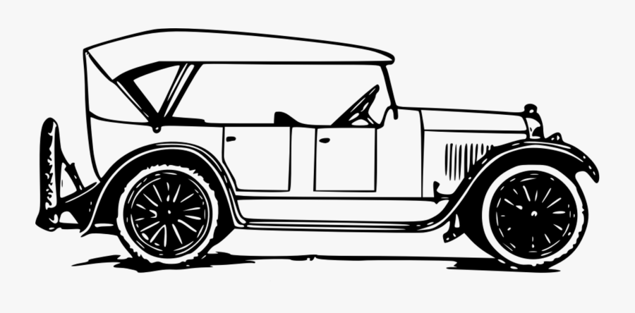 All Photo Png Clipart - Vintage Car Clipart Black And White, Transparent Clipart