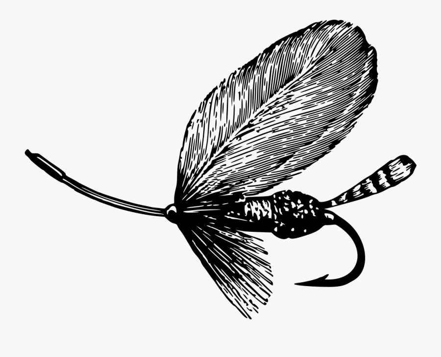 Butterfly,fly,leaf - Fish Hook And Lure Clipart, Transparent Clipart