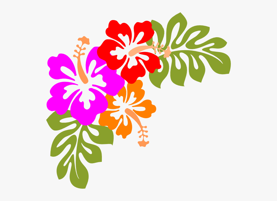 Compass Lodge Luau - Hawaiian Flowers Clip Art, Transparent Clipart