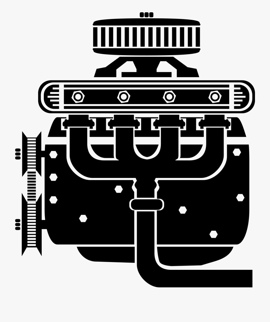 28 Collection Of Car Engine Clipart - Car Engine Vector Png, Transparent Clipart