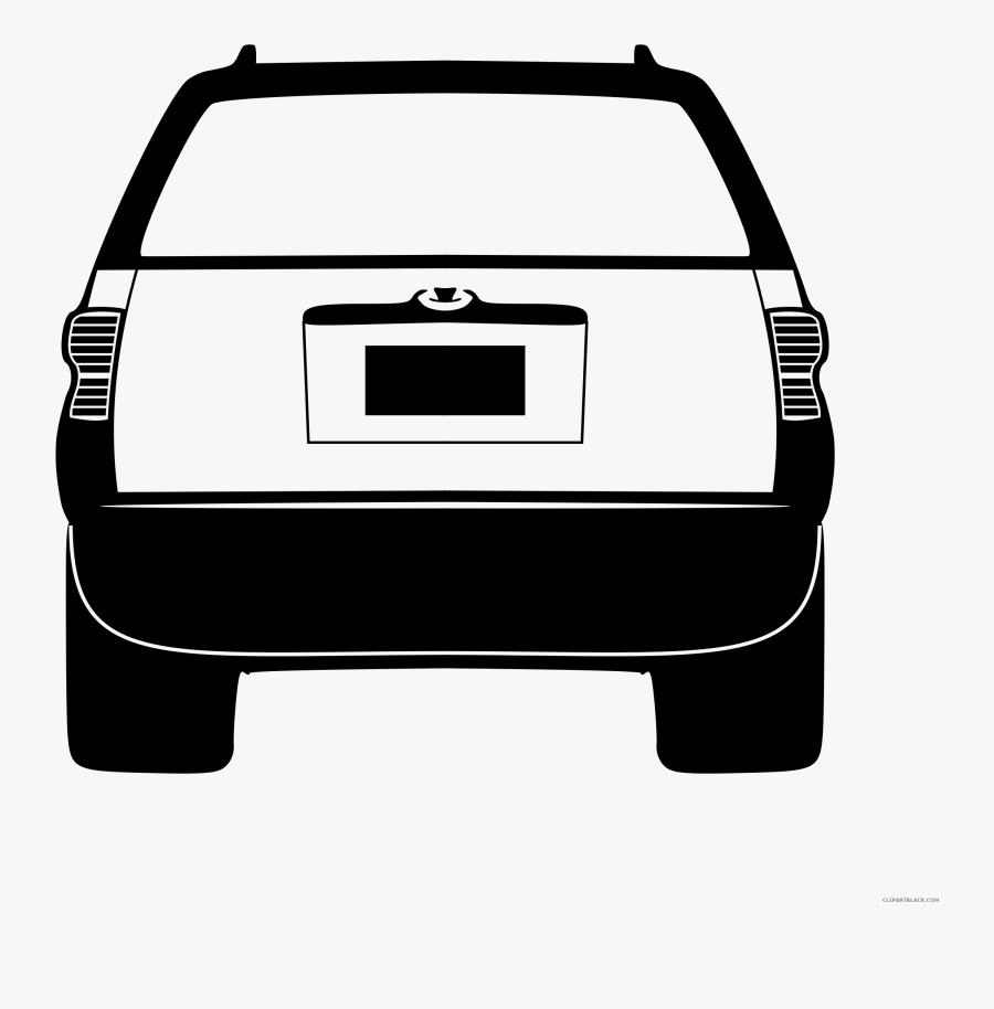Transparent Animated Car Clipart - Back Of Car Icon, Transparent Clipart