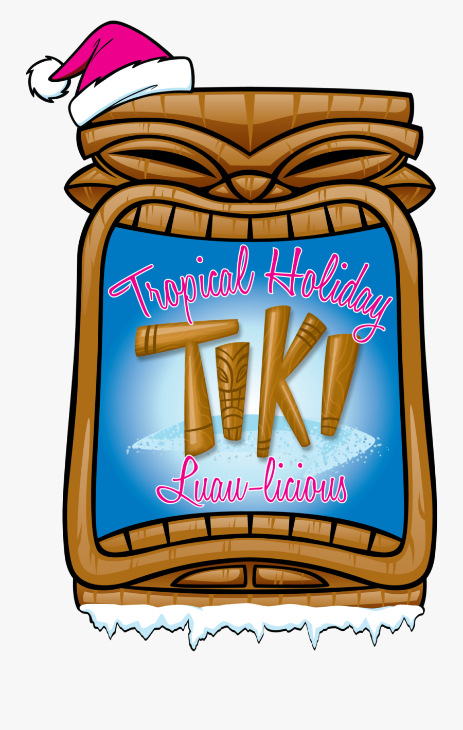 Dds Tiki Holiday Luau-licious - Tiki Mask Art, Transparent Clipart