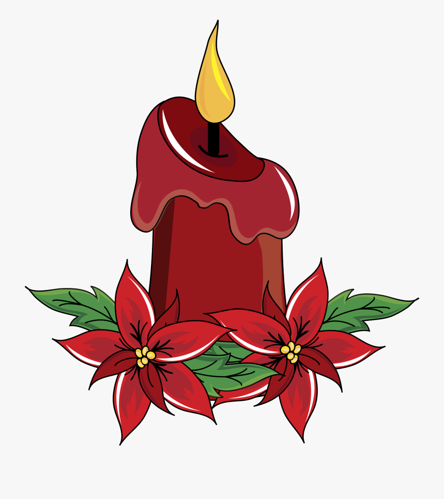 Poinsettia Clipart Printable - Christmas Decor Clip Art, Transparent Clipart