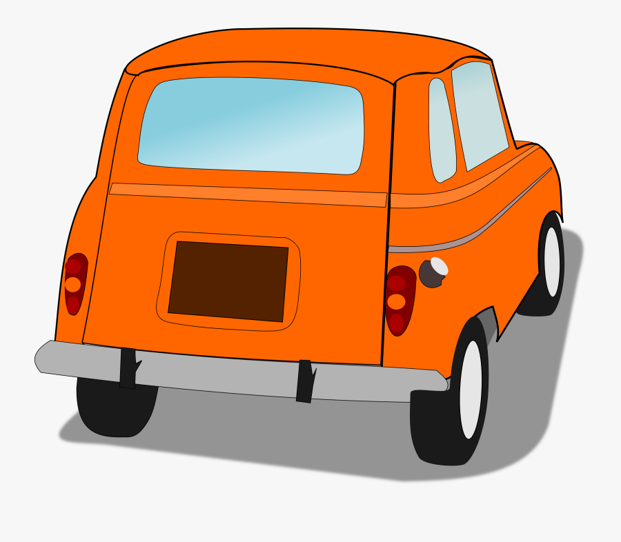 Back Clipart Car - Car Back View Clipart, Transparent Clipart