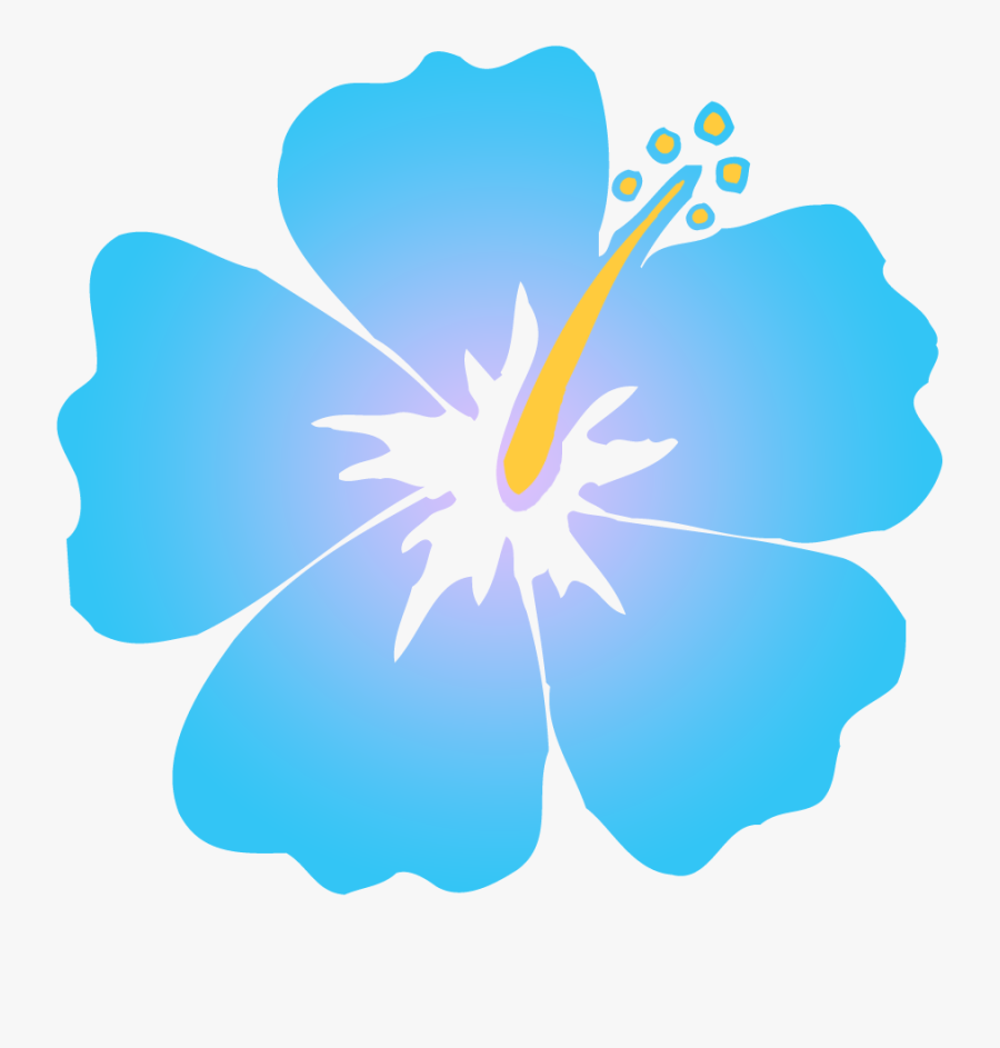 Blue Flower Clipart Luau, Transparent Clipart