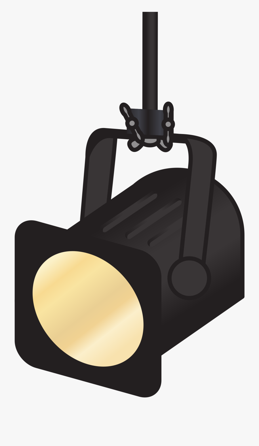 Theater Or Studio Spotlight On Roof Mount - Studio Lights Clipart Png, Transparent Clipart