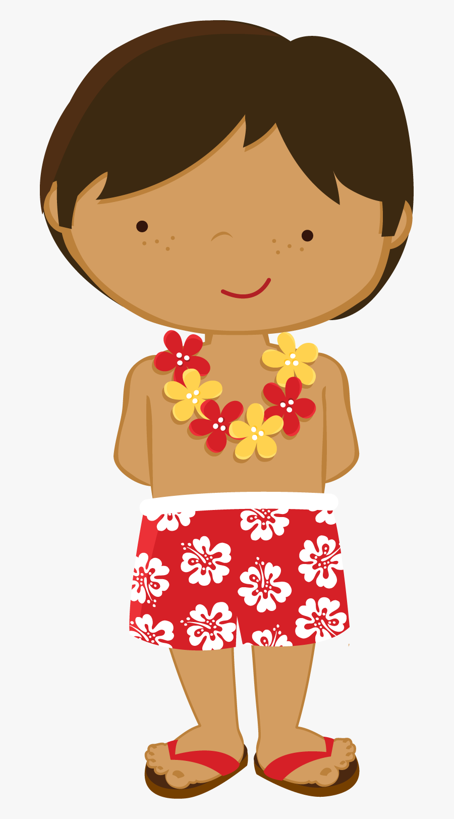 Hawaiian Boy Clipart, Transparent Clipart
