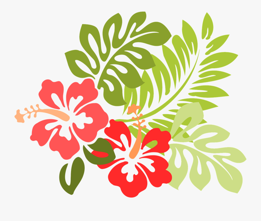 Luau Clipart Flower Hawaiin - Hibiscus Clip Art, Transparent Clipart