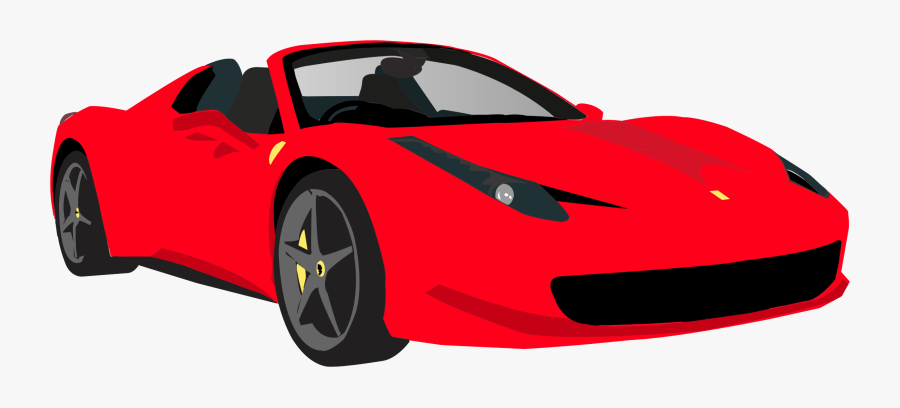 Automotive Clipart Car Ferrari - Ferrari Car Clipart Png, Transparent Clipart