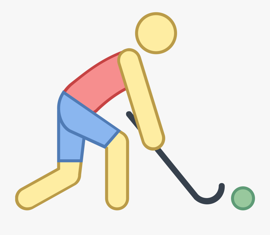 Field Hockey Icon, Transparent Clipart