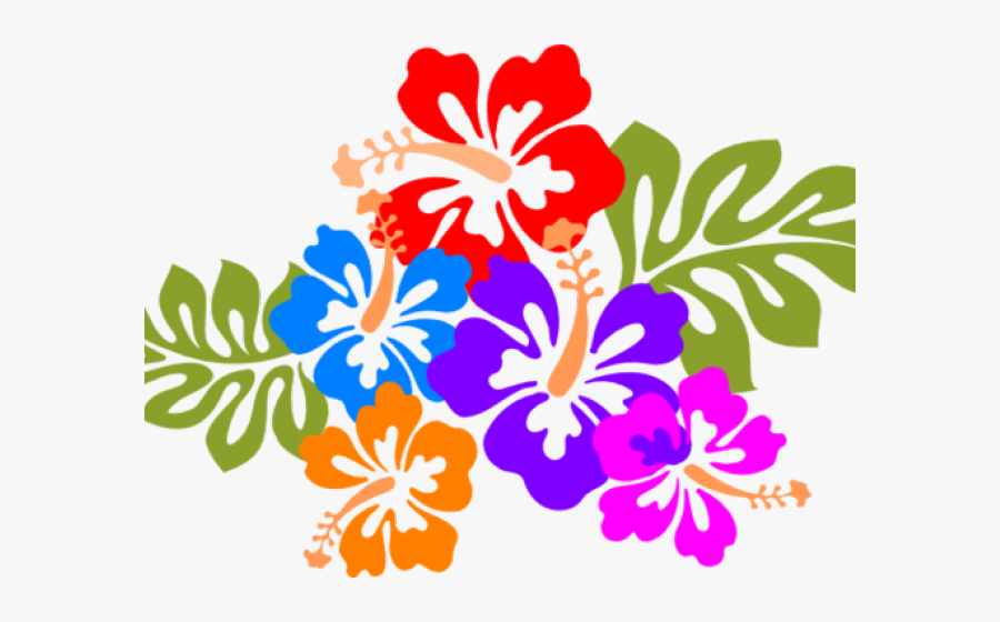 Hawaii Clipart Luau - Transparent Hawaiian Flower Clip Art, Transparent Clipart