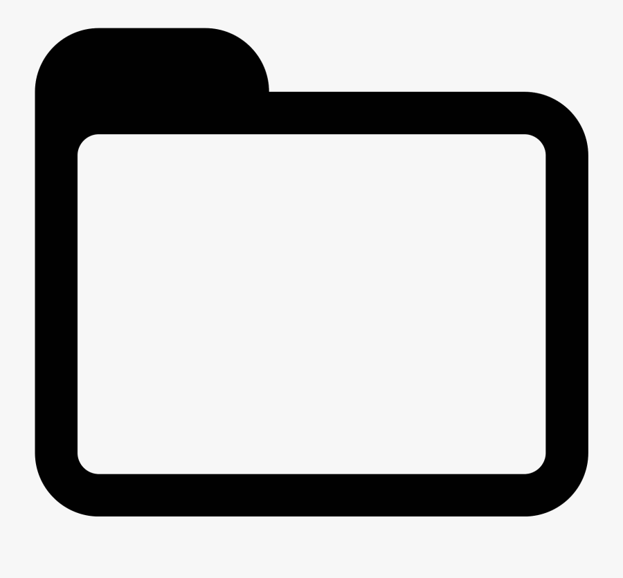 Square Book Clipart - Folder Icon Png White, Transparent Clipart