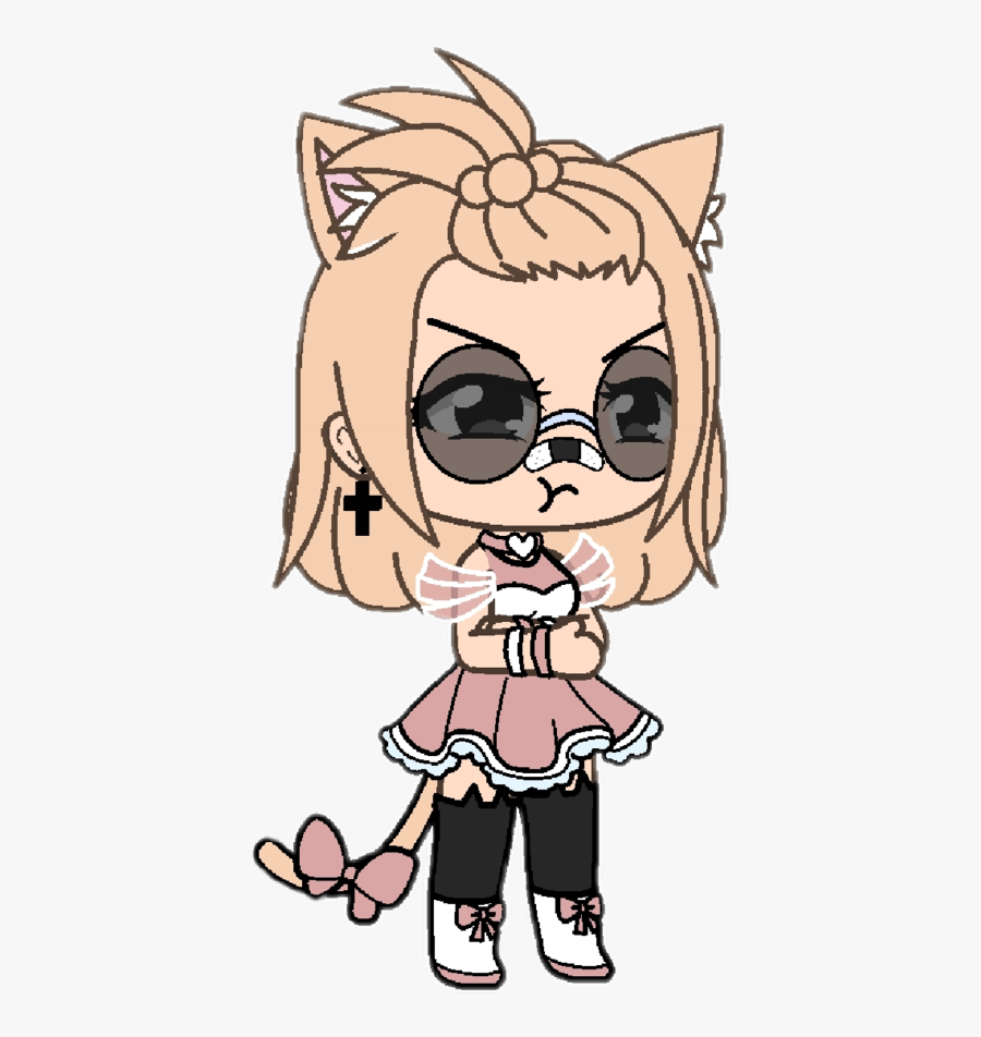 #gacha #gachalife #art #studio #girl #gachagirl #angry - Gacha Life Girl Characters, Transparent Clipart