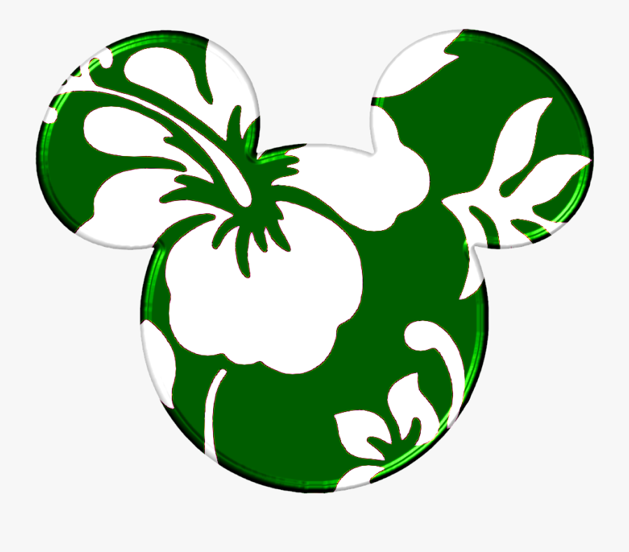 Hawaii Clipart Mickey - Mickey Mouse Ears Hawaiian, Transparent Clipart