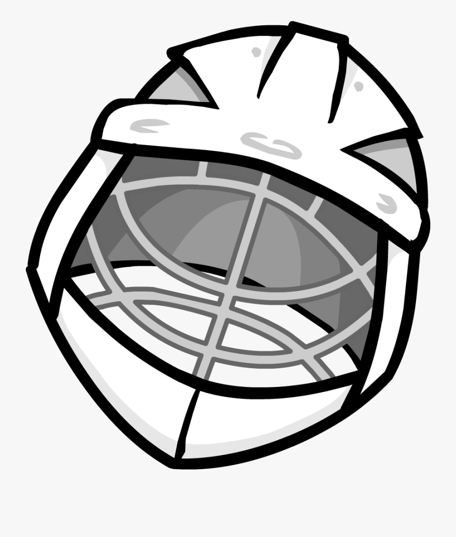 Goalie Helmet Club Penguin Wiki Fandom Powered By Wikia - Hockey Helmet Png Cartoon, Transparent Clipart