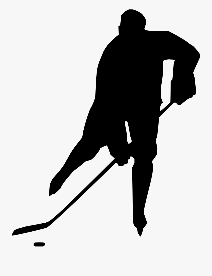 Transparent Hockey Player Silhouette Png - Silhouette Hockey Player Clipart, Transparent Clipart