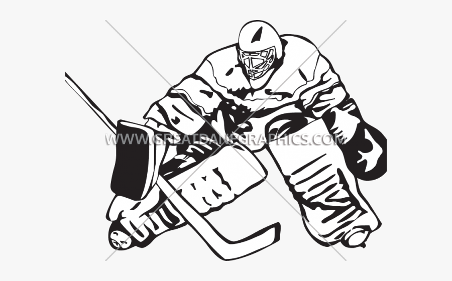 Ice Hockey Goalie Clipart, Transparent Clipart