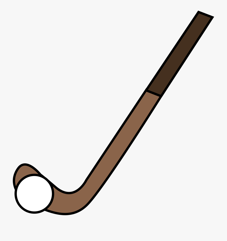 Field Hockey Stick Clipart Filled In Png - Draw A Hockey Stick And Ball, Transparent Clipart