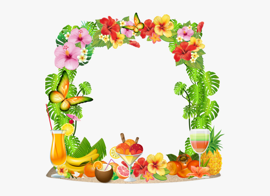 Cadres Frame Rahmen Quadro - Transparent Luau Frame, Transparent Clipart