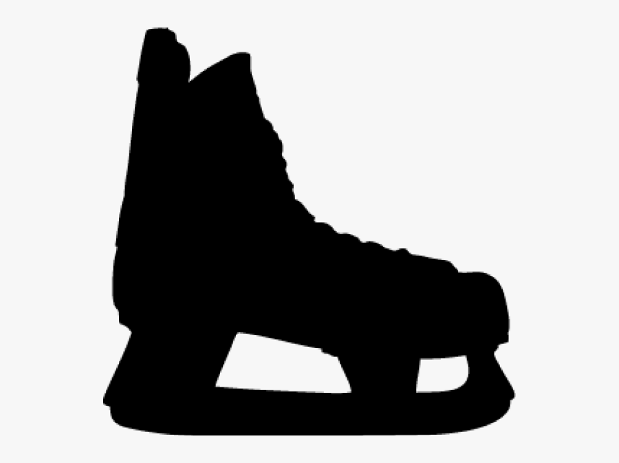 Clip Art Hockey Skate Clipart - Hockey Skate Clipart Silhouette, Transparent Clipart