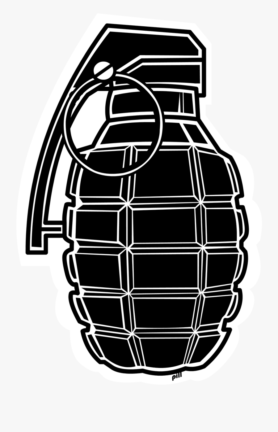 Bomb Diggity - Transparent Background Grenade Vector, Transparent Clipart