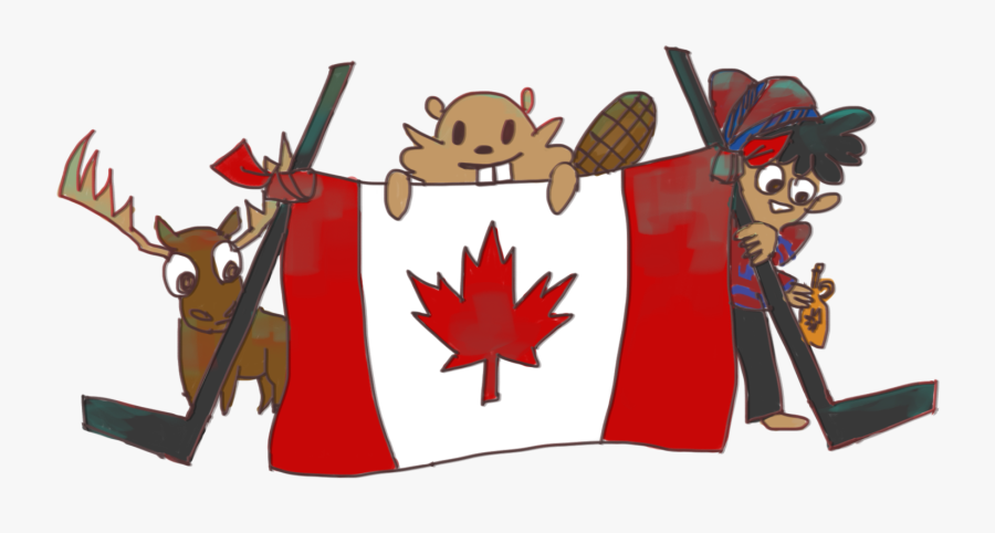 Hockey Clipart Moose - Canadian Hockey Moose, Transparent Clipart