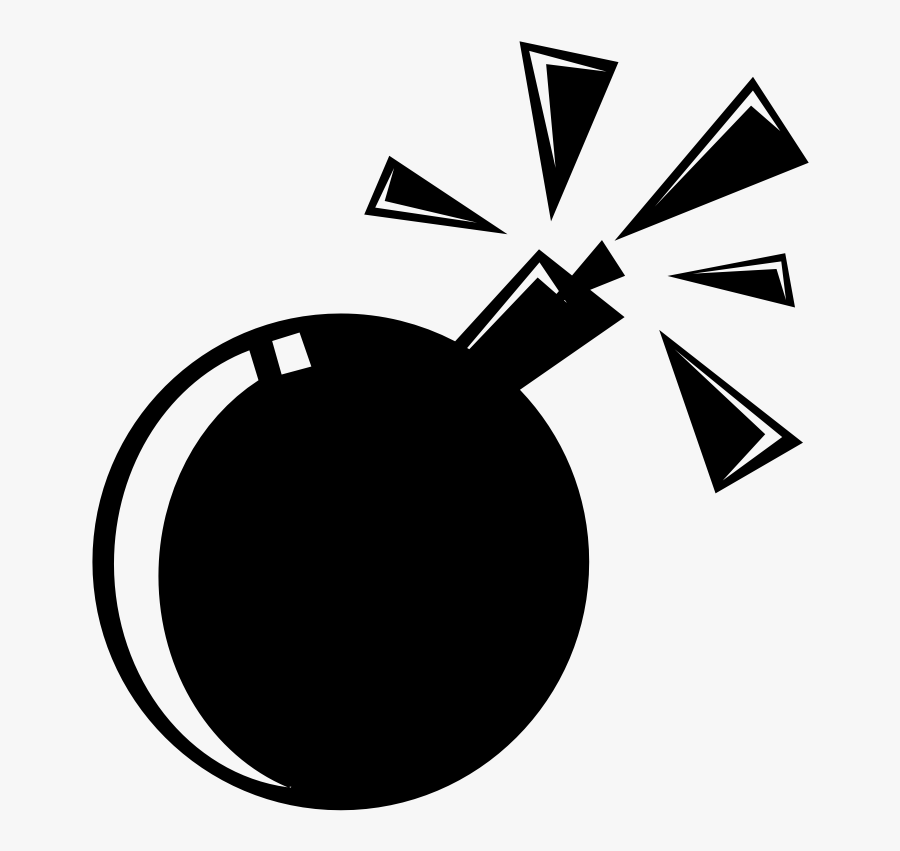 Bomb Clipart Free Clipart Images - Bomb Clipart Black And White, Transparent Clipart