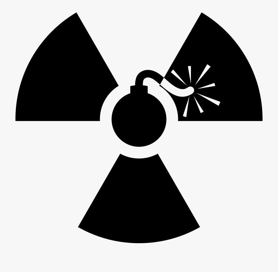 Atomic Bomb Clip Art Kiaavto - Radiation Symbol, Transparent Clipart