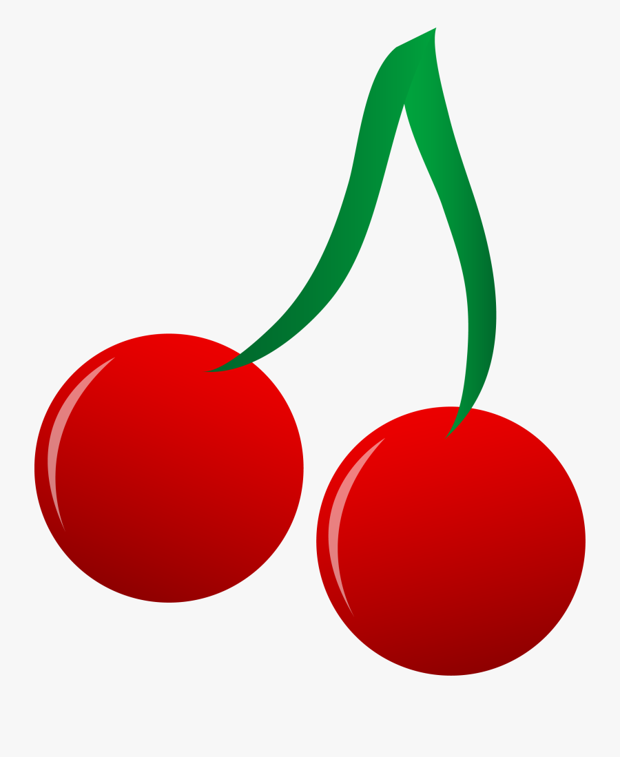 Cherry - Clip - Art - Fruit Silhouette Clip Art, Transparent Clipart