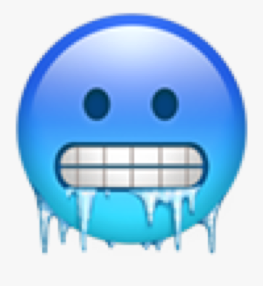 New Emoji Freezing Cold Winter Brrr Why Is No One Using - Emoji Frio, Transparent Clipart