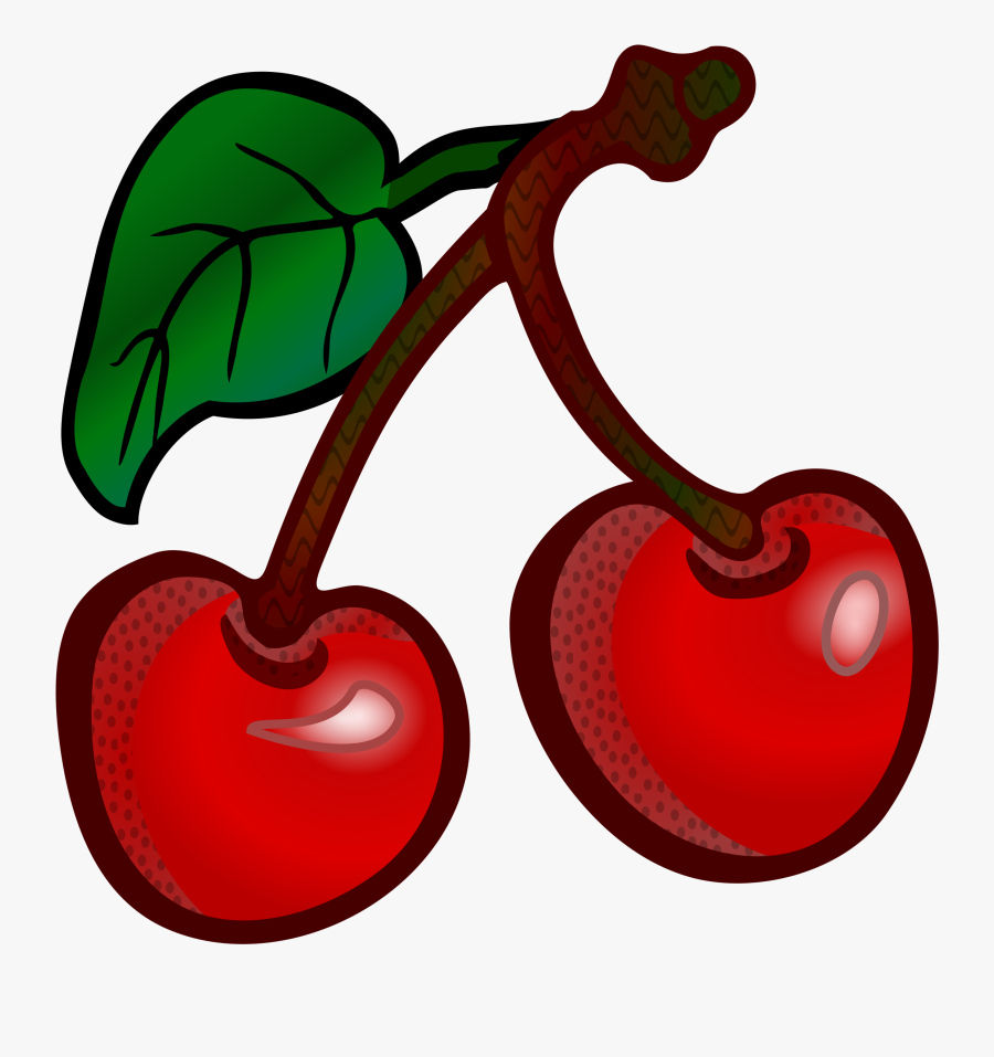 Clipart Cherries Coloured - Clipart Cherry, Transparent Clipart