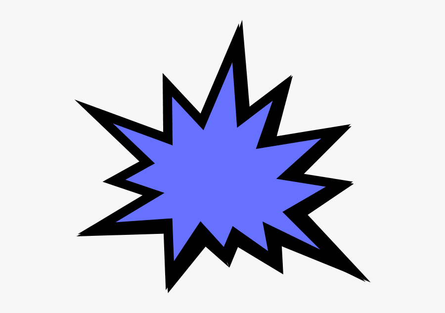 Cartoon Explosion Clipart - Comic Book Pow Png, Transparent Clipart