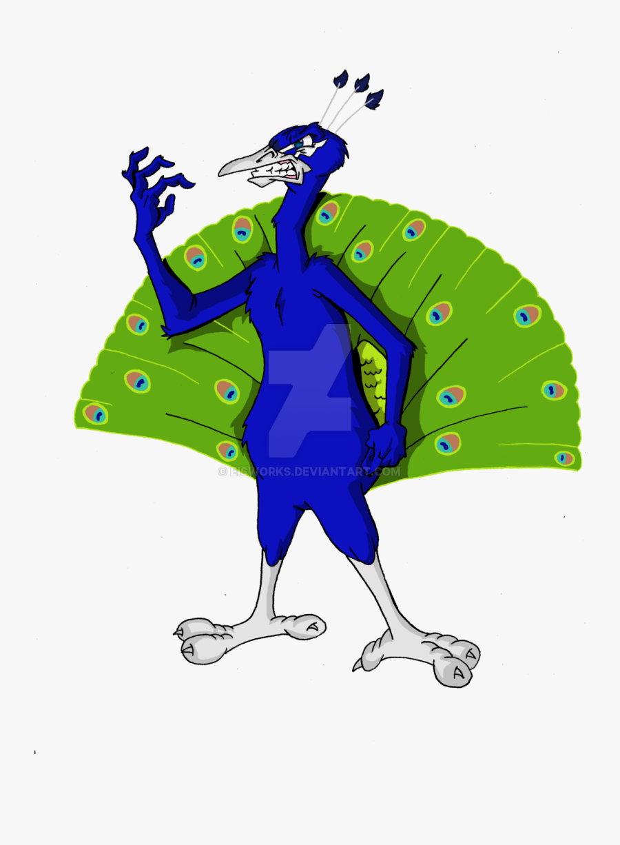 Transparent Peacock Clipart - Angry Peacock Clipart, Transparent Clipart