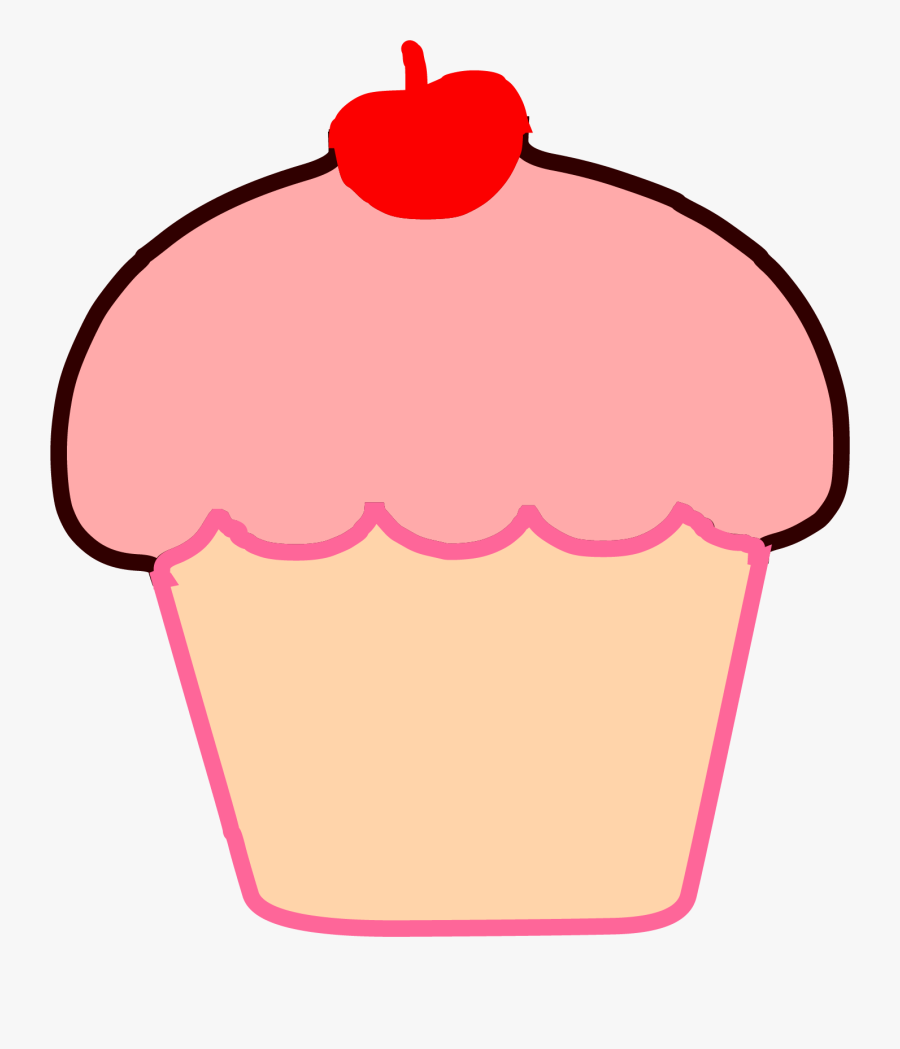 Brown Cupcake Cherry Clipart Png, Transparent Clipart