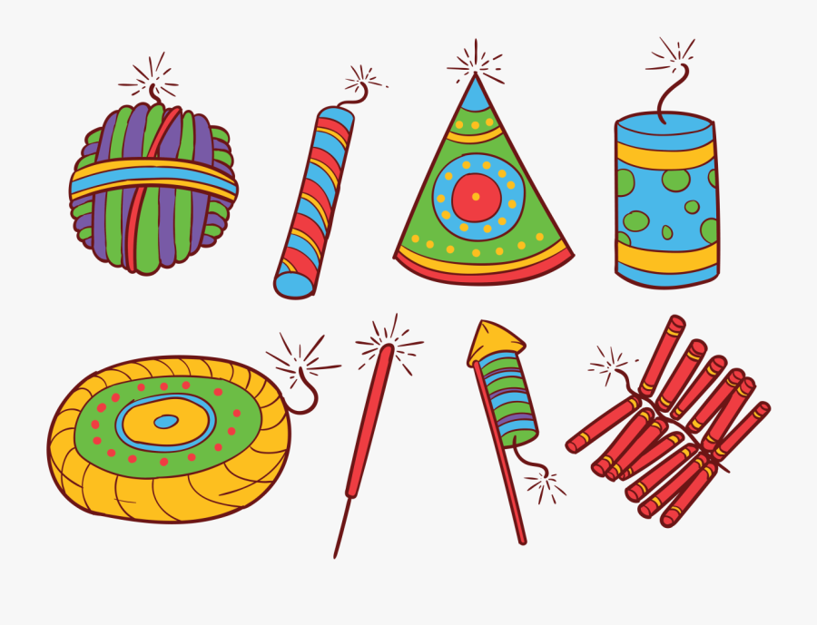 Explosion Clipart Diwali Bomb - Diwali Crackers Images For Drawing, Transparent Clipart