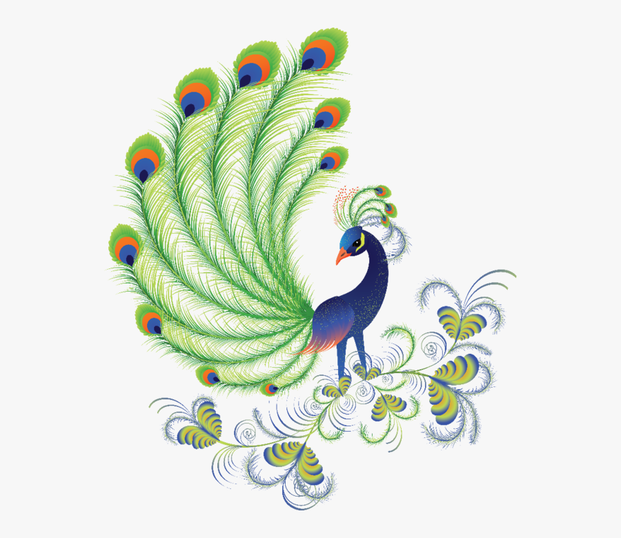 Clip Art Pin By Catherine Jammes - Green Peacock Vector Png, Transparent Clipart