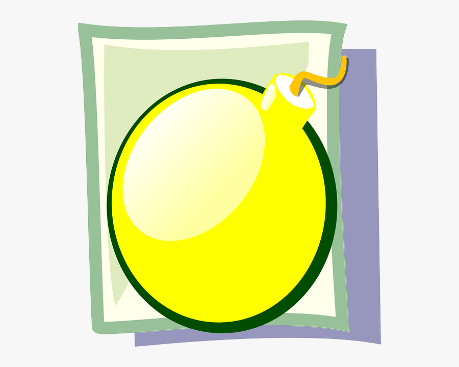 Bomb Svg Clip Arts - Bomba Amarela Png, Transparent Clipart