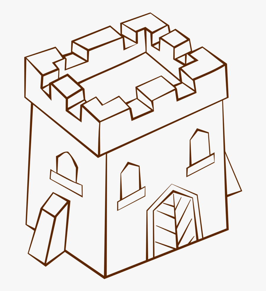 Free Clip Art "rpg Map Symbols Tower Square - Clip Art, Transparent Clipart