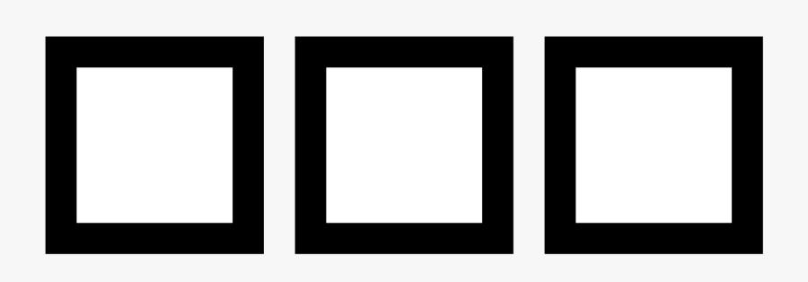 Squares Clipart Square Outline - Monochrome, Transparent Clipart